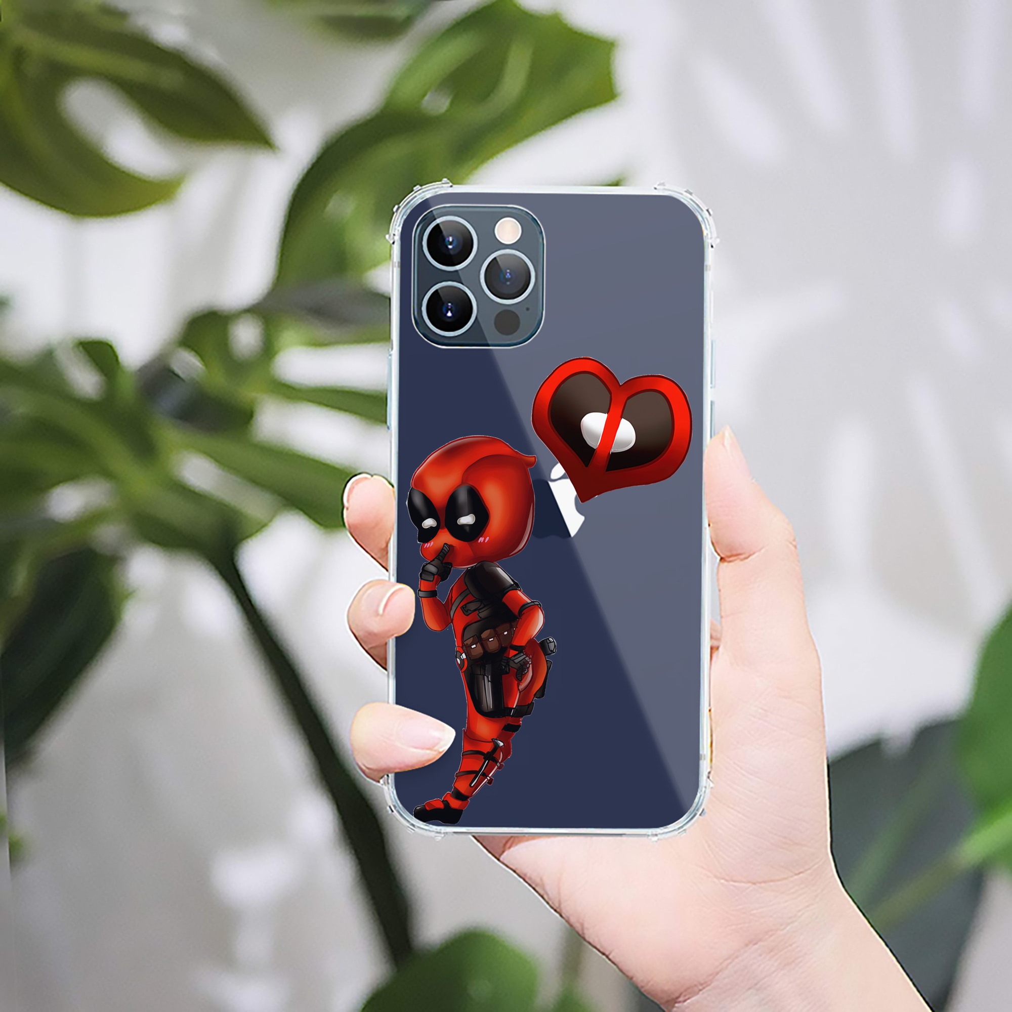 （画像用） Deadpool デッドプール 【iPhone 12シリーズ対応】透明スマホケース（クリアソフトケース）